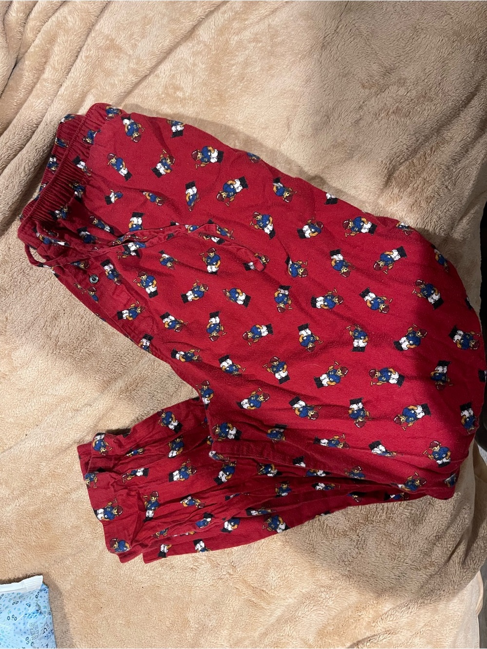 Polo by Ralph Lauren Red Penguin-Print Kids Joggers